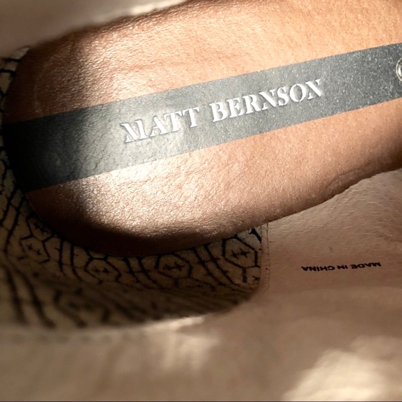 Matt Bernson “Holt” Blue Suede Ankle Boots Size 10 - Picture 7 of 8